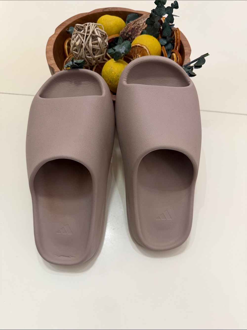 Yeezy Taupe Slide Sandals for Women - Picture 4 of 4